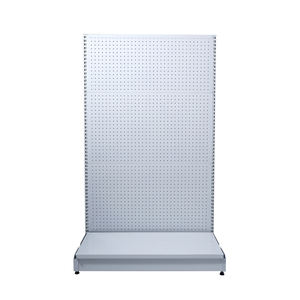 Estante de exhibición de accesorios de venta al por menor de metal ligero blanco independiente 30/60 1510*1200*900mm parte posterior del agujero del supermercado - Product Image 2