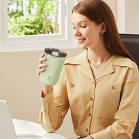 Fonwhy Tasse à agitation rotative électrique magnétique personnalisée Tasse à mélange de protéines en poudre de café en acier inoxydable Tasse à agitation automatique