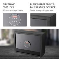 Aoinchon Rectangle Faux cuir finition serrure numérique remontoir de montre coffre-fort intérieur rétro-éclairage maintien montre boîtes de montre étuis