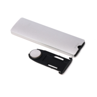 Nouveau modèle de télécommande LED à trous carrés en aluminium, plastique et métal pour téléviseur avec 2 à 10 touches