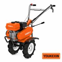 Mini-motoculteur professionnel YKX à plusieurs vitesses, à essence, entraîné par courroie, pour le désherbage et le travail du sol dans les fermes agricoles et vergers
