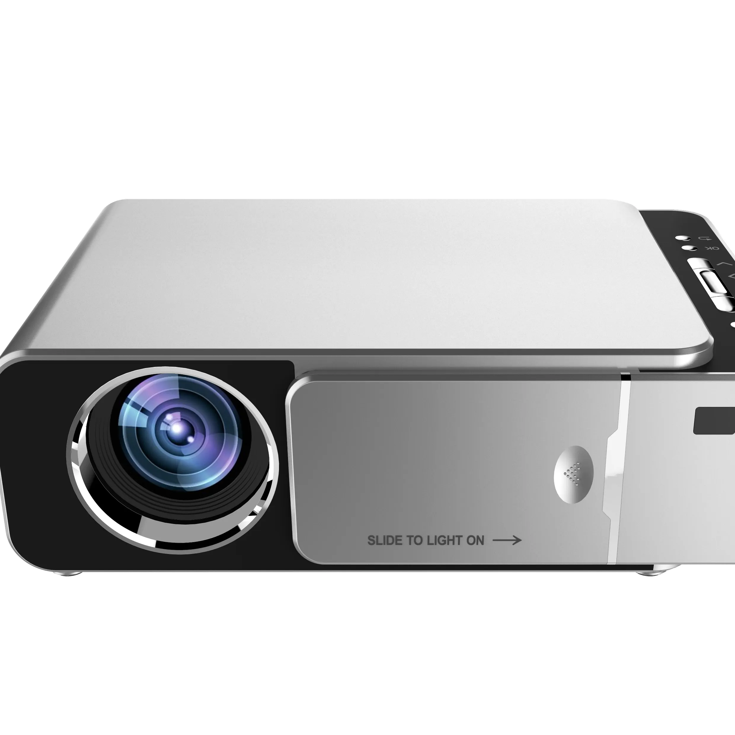 Proiettore A LED Doppia Porta USB Full HD 1080P di Sostegno 170 "Display per la TV Bastone Video Gioco Lettore DVD smartphone Home Theater