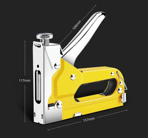 Agrafeuse manuelle économique T50 1/2 pour boîtes d'agrafes rapides, clous pour le bois, agrafeuse rouge de qualité GS DIY avec pièces de rechange pour - Product Image 5