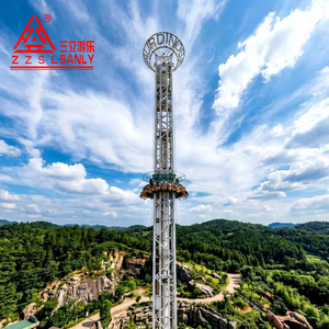 Torre de Caída Libre Giratoria para Parques de Atracciones, Personalizada por Proveedor Chino, para Adultos, de Metal, para Exteriores - Product Image 3