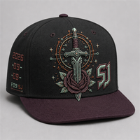 Cappello Snapback con Visiera Curva, Stampa Personalizzata, 5 Pannelli, Stile Trucker, Frontale in Schiuma, Rete Traspirante, Streetwear Urbano West Coast Gothic Chicano, Vendita all'Ingrosso