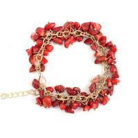 Bracelet de perles ODM OEM en pierre de cristal naturel, améthyste, gravier, pierre de guérison, pierres précieuses, puces, bracelet en cristal