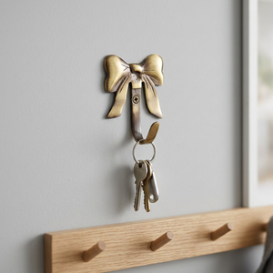 Ak Brass Ribbon Design Brass Finished Metal Hanging <b>Wall</b> Hooks <b>Wall</b> Hanger <b>Clothes</b> Hanger - Product Image 5