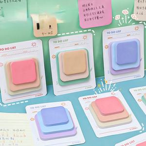 Bloc de Notas Adhesivas Coreanas Bonitas y Creativas de Varios Tamaños, Bloc de Notas Autoadhesivas para Estudiantes Escolares, 90 Hojas/bloc, Personalización de Logotipo, Papelería - Product Image 3