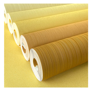 Yellow PVC Solid <strong>Wallpaper</strong> for Living Room Bedroom Interior Decoration Wall Bar Office Waterproof <strong>Orange</strong> <strong>Wallpaper</strong> - Product Image 1