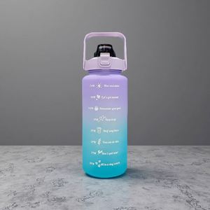 Botellas de Agua de 1 Galón, Grandes para Deportes, Fitness, Camping, Botella de Agua de 128 oz / 3.8L, Botella de Gimnasio 2 en 1 con Tapa y Marcador de Tiempo para Beber - Product Image 4