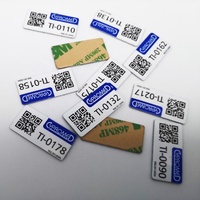 Étiquette de code-barres en aluminium anodisé gravée au laser personnalisée pour l'extérieur, autocollant adhésif durable pour essence, à gratter