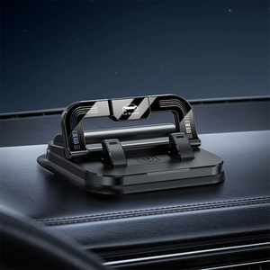 Support <span class=keywords><strong>de</strong></span> téléphone <span class=keywords><strong>de</strong></span> <span class=keywords><strong>voiture</strong></span> 2-en-1 avec plaque d'immatriculation dissimulée 55N, fixation magnétique, rotation à 360 degrés, support stable anti-tremblement - Product Image 6