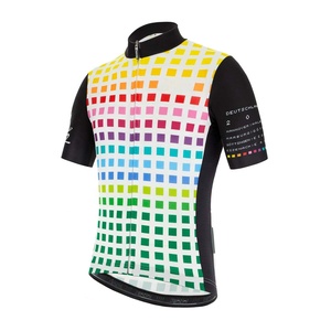 Camiseta de Ciclismo al Por Mayor para Hombre, Personalizada, con Cuello Alto, de Poliéster/Algodón, 220g, Manga Corta, para Bicicleta de Montaña, MTB - Product Image 3