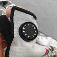 Serviette d'accessoires de golf personnalisable pour sports de plein air Serviette de golf gaufrée magnétique en microfibre à sublimation avec aimant
