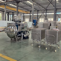 Autoclave à pulvérisation d'eau entièrement automatique pour la stérilisation des conserves de thon