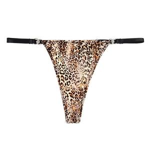 Culotte string confortable et respirante à taille basse, sans couture, imprimé floral, <span class=keywords><strong>en</strong></span> <span class=keywords><strong>nylon</strong></span> tricoté, sexy, personnalisée, pour femmes matures - Product Image 2