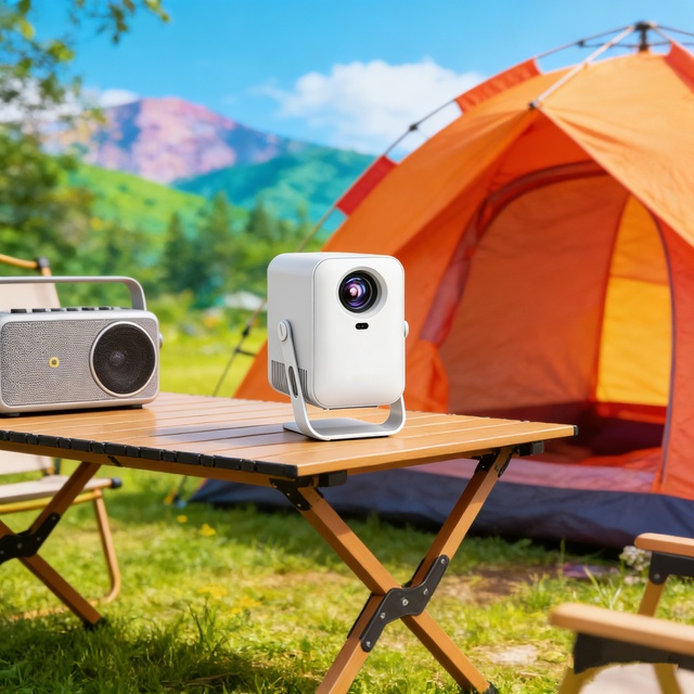 Portable Mini Projector with Sealed Optical Engine Dust-Proof 150ANSI Auto Focus Keystone for Outdoor Camping Smart Projectors