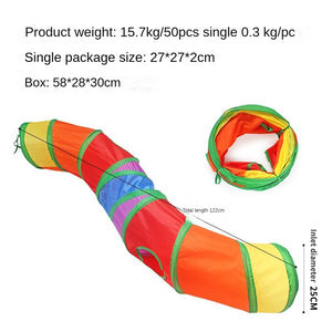 Manufacturers Pet Supplies <b>Cat</b> Rainbow <b>Tunnel</b> <b>Cat</b> Toy Drill Barrel Channel Foldable <b>Cat</b> <b>Tunnel</b> - Product Image 6