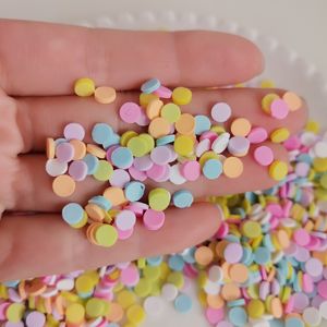Autocollants polymère en argile chaude, couleur bonbon, étiquettes pour ongles, 3D, jouets d'enfants, de décoration, pour bricolage, DIY, 5mm, pièces - Product Image 3