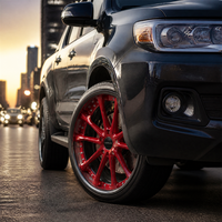 Jantes forgées rouges à 10 rayons, 3 pièces, à déport profond, 18, 19, 20 pouces, 5x114.3, 6061-T6 pour Subaru, jantes personnalisées, direct usine, alliage sport