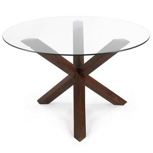 Controllo di alta qualità moderno tavolo da pranzo rotondo in vetro elegante Design elegante <span class=keywords><strong>mobili</strong></span> eleganti per sale da pranzo contemporanee - Product Image 1