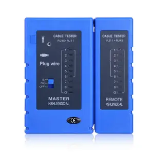 Tester per cavi di rete per computer a doppia alimentazione 100-megabit POE tester per cavi di linea telefonica anti-combustione