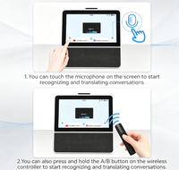 Dispositif de traduction vocale AI à double écran IPS de 7 pouces, machine de traduction, outil de communication linguistique de bureau avec WiFi