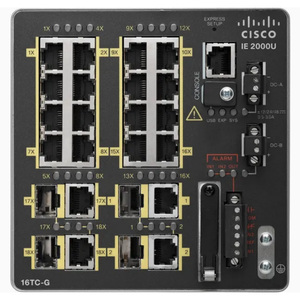 Commutateur Ethernet industriel IE-2000-16TC-G-X, neuf et original, 16 ports cuivre, 2 ports SFP/T et 2 ports SFP FE - Product Image 1