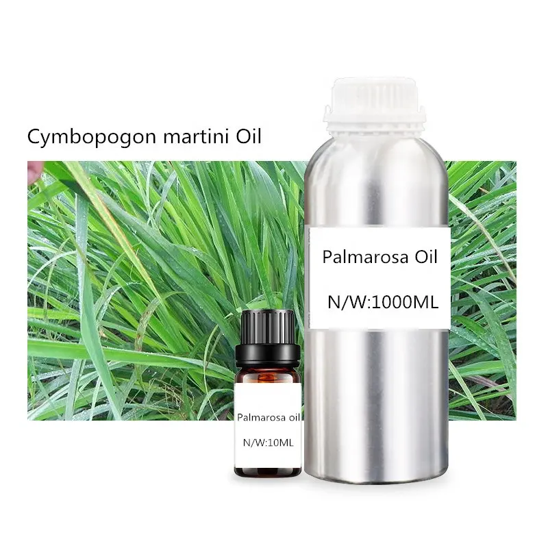 कारखाने की आपूर्ति 100% प्राकृतिक ताजा Palmarosa आवश्यक तेल Cymbopogon मार्टिनी तेल त्वचा के लिए शरीर की मालिश