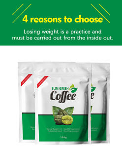 Venta caliente Slim Green Coffee Wansongtang Slim Green Coffee con Ganoderma Instant Coffee Producto para perder peso - Product Image 5