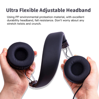 Headphone Konduksi Tulang Berkabel Model Pribadi Jack 3.5mm Pengait Telinga Olahraga Peredam Kebisingan Aktif (ANC) Tahan Air IPX-4