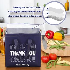 Sac isotherme personnalisé en non-tissé pour livraison de boissons chaudes et froides, café, et plats à emporter pour restaurants - Product Image 3