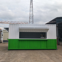 Maisons modulaires préfabriquées mobiles portatives 10ft Fast Food Mini maisons mobiles de café de conteneur