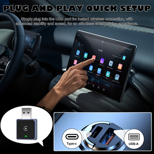 Adaptador Inalámbrico y con Cable para CarPlay y Android Auto AMITOR 2633, Interfaz USB Tipo-C, Caja Inteligente para Auto, 1 Año de Garantía - Product Image 6