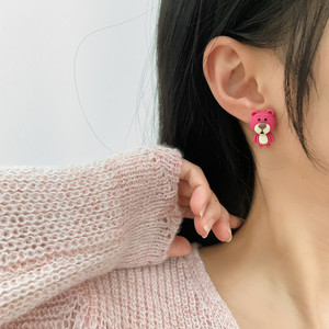 Lot de Boucles d'Oreilles Mignonnes en Résine en Forme de Fraise de Dessin Animé pour Femmes, Filles et Enfants, <span class=keywords><strong>Bijoux</strong></span> Quotidiens, Cadeaux - Product Image 4