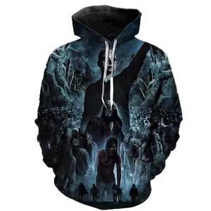 Die Walking Dead 3D gedruckte Hoodie Sweatshirts Horror TV Drama Mode Casual Männer Frauen Beliebte Halloween Streetwear Hoodies