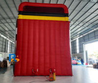 Château gonflable géant sur le thème de la course automobile, taille personnalisable, rouge, facile à installer, pour enfants et adultes, marque Reddy