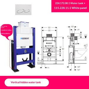 Ensemble de réservoir encastré <span class=keywords><strong>Geberit</strong></span> Omega (type haut/bas) avec toilette suspendue - Product Image 3