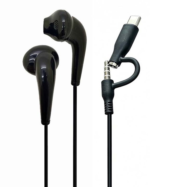 Universal 3.5mm USB-C TYPE-C Wired Stereo Earbuds with Microphone Music Earphones & Headphones