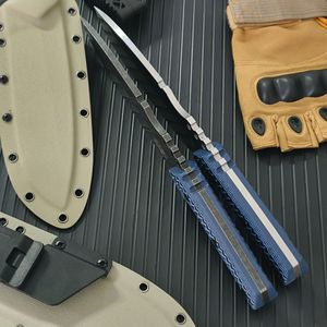 Couteau de poche tactique WT de haute qualité en acier inoxydable à lame droite G10, épaisseur [indiquer la épaisseur], garantie 1 an - Product Image 2