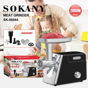 <span class=keywords><strong>Picadora</strong></span> <span class=keywords><strong>de</strong></span> <span class=keywords><strong>Carne</strong></span> Eléctrica Comercial <span class=keywords><strong>Sokany</strong></span> con Alta Potencia <span class=keywords><strong>de</strong></span> 2800W, Multifuncional para Picar, Rebanar y Rallar, Juego Completo <span class=keywords><strong>de</strong></span> Accesorios - Product Image 2