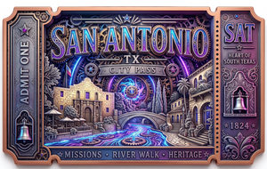 Barra de Cobre Fino 999 de 5 oz con Estampado de San Antonio, Relieve 3D, Efecto UV, Artesanía Metálica Artística de la Ciudad de <span class=keywords><strong>Alamo</strong></span> - Product Image 4