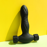 GINYA Vib rating Anal Plug für Männer Weiche Silikon Hammer form Butt Thrust ing Vibrator Männlich Adult Toys Sexspielzeug für Männer