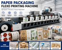 Nouvelle machine d'impression flexographique à grande vitesse entièrement servo pour papier de reçu, carton, étiquettes autocollantes, emballages en papier, sacs en papier