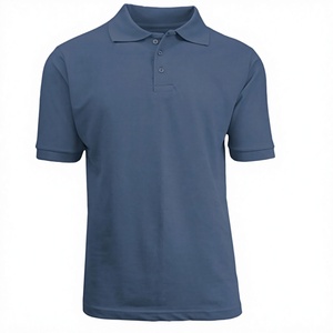 Men's Solid Color Short Sleeve Shirt Knitted Polyester/Cotton Blend Breathable Casual Button Design Regular Fit Plus Size 180g - Product Image 1