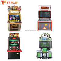 Machine d'arcade de combat haut de gamme en métal avec éclairage dynamique RGB, joysticks sans latence, console rétro 2 joueurs / Wi-Fi intégré