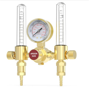 Régulateur de pression de gaz argon avec double débitmètre 0-15 LPM, valve en cuivre pour soudage - Product Image 1