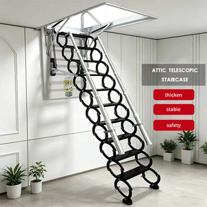 Échelle de grenier électrique télescopique de haute qualité au design moderne pour petits espaces, échelle <span class=keywords><strong>escamotable</strong></span> - Product Image 1