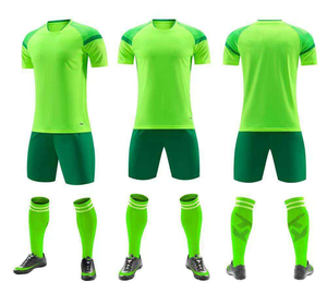 Voetbalshirts met hittetransferdruk, complete set, Thailand, op maat gemaakt, ademend, teamuniformen, korte mouwen. - Product Image 2