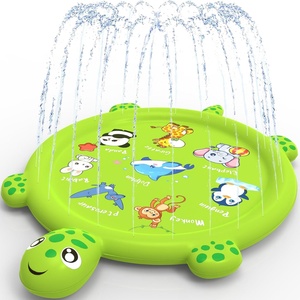Nouveau tapis de jeu gonflable 2025 avec arroseur tortue pour l'été, jouets aquatiques d'extérieur, piscine pour enfants garçons et filles, jardin - Product Image 1